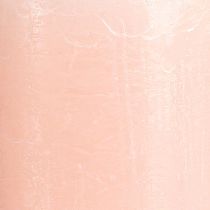 Artikel Stumpenkerzen Rosa 70x120mm - 4er Set Hellrosa Deko-Kerzen für Romantik & Gemütlichkeit, Hochzeitsdeko