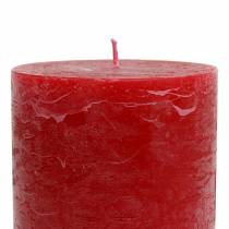 Artikel Durchgefärbte Kerzen Rot 70x120mm 4 St