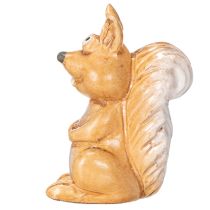 Artikel Eichhörnchen Figur sitzend aus Keramik 10 cm Braun für Herbstdekoration