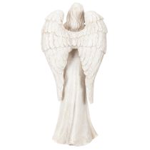 Artikel Engel Figur stehend betend 36 cm weiss Kunststein