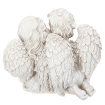 Artikel Engelskulptur Kinderengel Paar mit Herz 24 cm Grau Creme