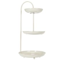 Artikel Etagere aus Metall dreistöckig 55 cm Beige für Wohnzimmer und Anlässe