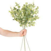 Artikel Künstlicher Eukalyptuszweig mit runden Blättern 75cm grün 4er-Set