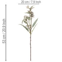Artikel Künstlicher Eukalyptuszweig 3er Set 53cm Grün Kunststoff