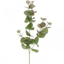 Künstlicher Eukalyptus Zweig Deko Grünpflanze Grün, Rosa 75cm