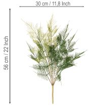 Artikel Künstlicher Farnzweig aus Kunststoff grün 56cm für Dekorationen
