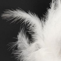 Artikel Weisser Federkranz 20cm für Hochzeit- und Osterdekoration
