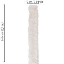 Artikel Fellband Kunstfell Weiss Flauschig Dekoband Rolle 10 mm x 1,4 m 3 Stück