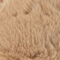 Artikel Deko-Anhänger Pompon-Kugel 10 cm Synthetik Weiss oder Braun