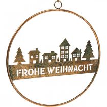 Artikel Fensterdeko Schriftzug Frohe Weihnacht Stadtsilhouette B38cm