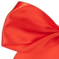 Artikel Dekoschleife Rot Stoff 11 cm mit Klebepunkt 25er Set