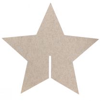 Artikel Filzstern Beige zum Stellen 62 cm Weihnachtsdeko