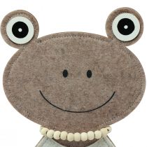 Artikel Filz Deko Frosch mit Latzhose Beige Dekofigur Filz H51,5cm