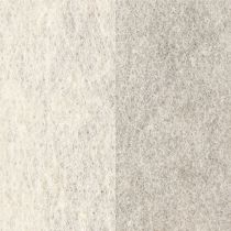 Artikel Filzband 15cm x 5m zweifarbig Grau, Weiß
