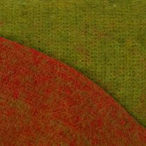 Artikel Wollfilzband als zweifarbiges Topfband, 15 cm x 5 m, Rot mit kontrastierender Farbseite