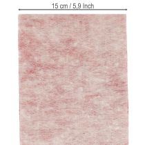Artikel Wollfilzband 150 mm x 5 m, zweifarbig Weiss/Rot als Topfband