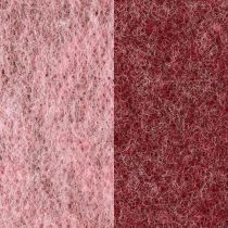 Artikel Filzband Dekoband Rosa Beere Wollfilz Zweifarbig 15cm 5m