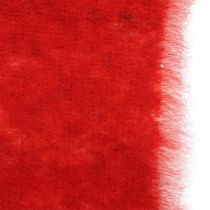 Artikel Filzband Deko zweifarbig Rot, Weiß Topfband Weihnachten 15cm×4m