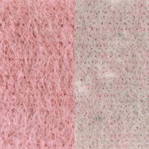 Artikel Filzband, Topfband zweifarbig Altrosa/Grau 15cm 5m