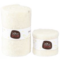 Artikel Filzband Wollband Set Weiss, 7cm/15cm Breite und 100cm Länge, 2-teilig – Für Dekorations- und Bastelprojekte
