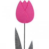 Filzblume Filz Deko Blume Tulpe Pink H68cm