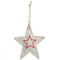 Artikel Filzsterne Beige Rot 13cm 6er Set Christbaumschmuck