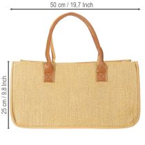 Artikel Filztasche in Bastoptik 50cm x 25cm x 25cm in Natur und Braun