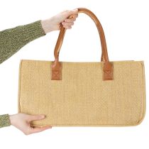 Artikel Filztasche in Bastoptik 50cm x 25cm x 25cm in Natur und Braun