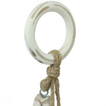 Artikel Fische aus Mangoholz zum Hängen Shabby Chic 19,5/15,5/10cm