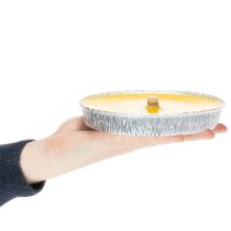 Artikel Citronella Flammschale 16 cm aus Aluminium mit Duftkerze für draussen