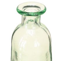 Artikel Glas Vase Retro Flaschenform Ø6.5cm H30cm Grün Transparent
