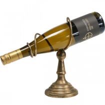 Artikel Weinflaschenhalter, Flaschenständer, Weinständer Design Golden H24cm