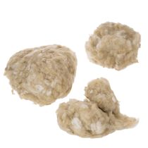 Artikel Schafwolle Beige 250g lose für Basteln und Dekoration