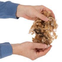 Artikel Schafwolle Braun Meliert 250 g Lose für Bastelarbeiten