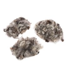 Artikel Schafwolle Grau Meliert Lose 250g für Dekoration und Bastelarbeiten