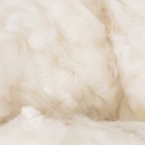 Artikel Schafwolle lose 250g Naturwolle weiss meliert für Bastelarbeiten und Dekoration