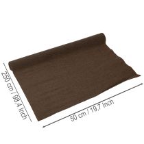 Artikel Floristen-Krepppapier Braun Rolle 50x250cm für Dekoration und Bastelarbeiten