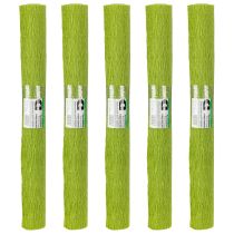 Artikel Floristenkrepp Grasgrün 50x250 cm – Krepppapier für Bastel- und Dekoarbeiten im 5er-Set