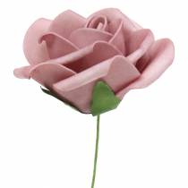 Artikel Foam-Rosen aus Schaumstoff Ø 7,5 cm Altrosa 18 Stück mit Draht