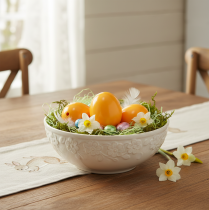 Artikel Echte Hühnereier 5 cm Orange-Apricot für DIY Bastelideen und Osterdekoration 10er-Set