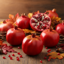 Artikel Granatapfel Deko Obst künstlich Rot Schaufensterdeko 10,5cm