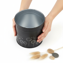 Artikel Übertopf Pusteblumen Blumentopf Schwarz Ø15,5cm H15,5cm