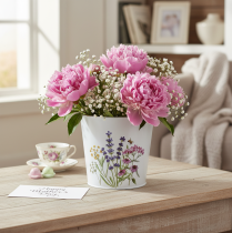 Artikel Pflanztopf, Blumentopf Metall Blech Übertopf Ø15cm H14cm