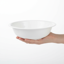 Artikel Metallschüssel Weiss Emaille-Optik Ø36cm H9,5cm Dekoschale
