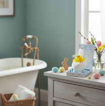 Artikel Osterküken Deko Chenilleküken in der Badewanne Gelb 9cm