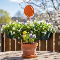 Artikel Blumenstecker Strauß Deko Kuchentopper Luftballon Orange 28cm 8 St