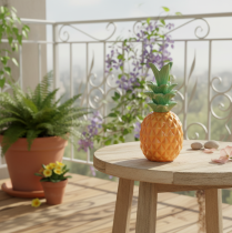 Artikel Deko Ananas Keramik im Set, 17 cm, Bunt, 3-teilig