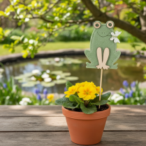 Artikel Filz-Frosch Deko-Stecker – Frühlingshafte Pflanzenstecker für Blumen & Gestecke 10cm 12 St