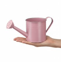 Artikel Deko-Giesskanne aus Metall, Ø 13,5 cm, H 12,5 cm, Rosa, Overtopf für Innen