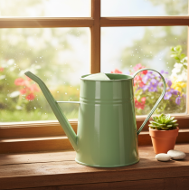 Artikel Zimmergiesskanne Metall Mintgrün 1,7L H23cm Dekovase Retro